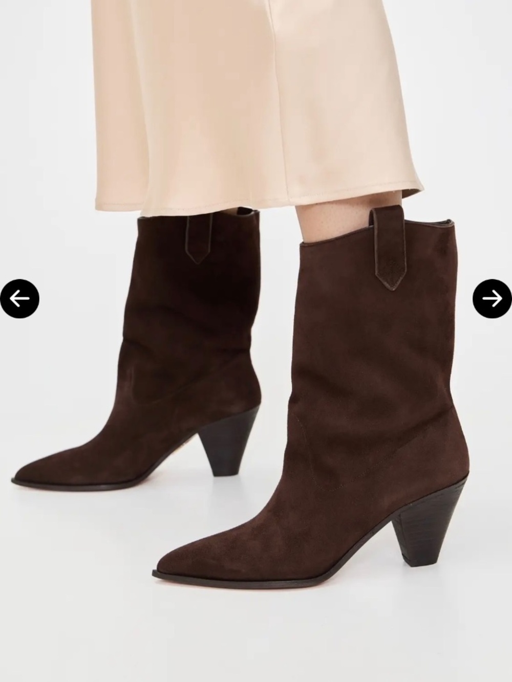 Aquazzura Boogie Cowboy 70 Boots Size 38